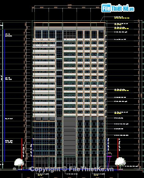thiết kế Itasco Tower,Hồ sơ thiết kế,File thiết kế,25 tầng nổi + 3 tầng hầm
